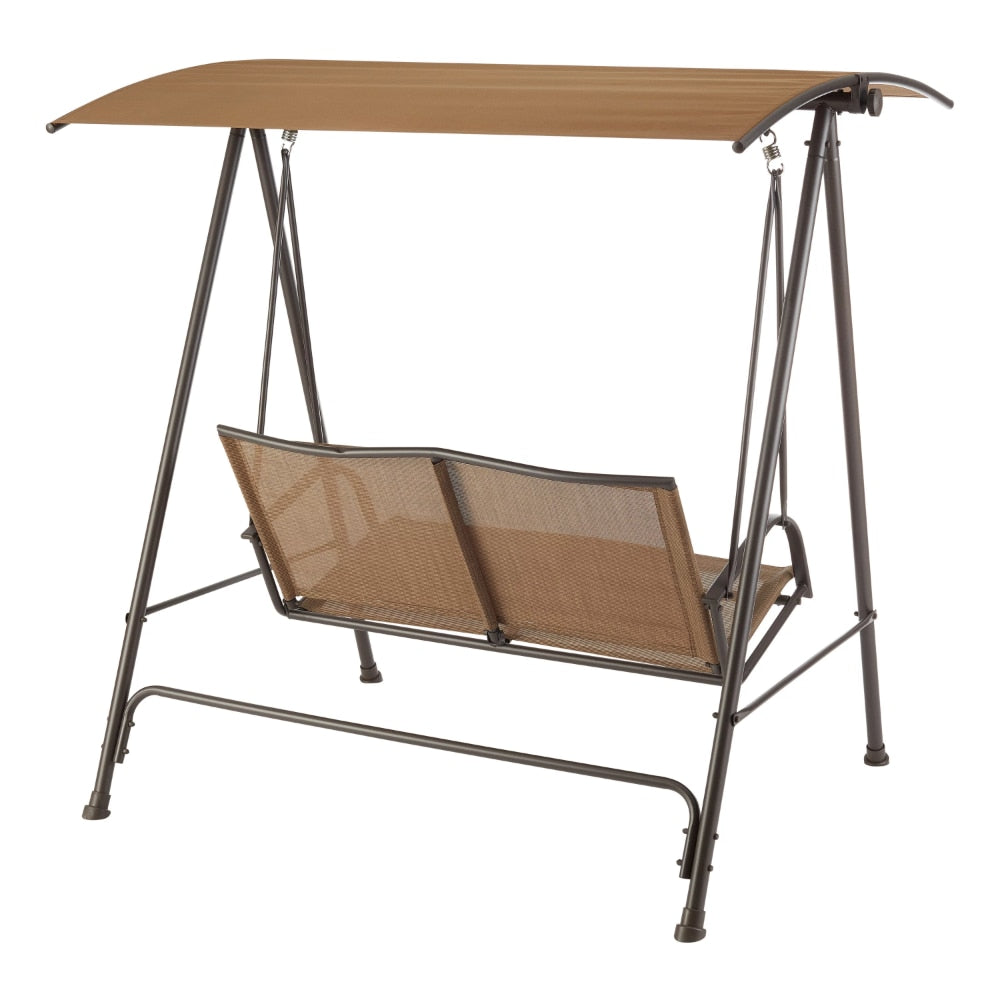 2 Person Canopy Steel Porch Swing