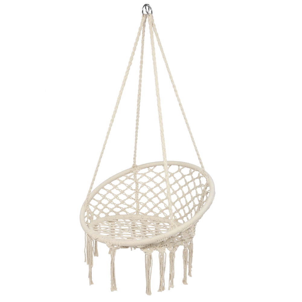 Boho Style Rattan Chair Hanging Hammock