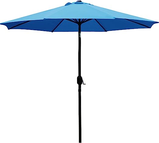 Sunnyglade 9 Inch Patio Umbrella Outdoor Table Umbrella with 8 Sturdy Ribs
