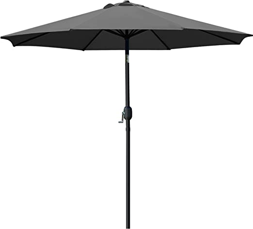Sunnyglade 9 Inch Patio Umbrella Outdoor Table Umbrella with 8 Sturdy Ribs