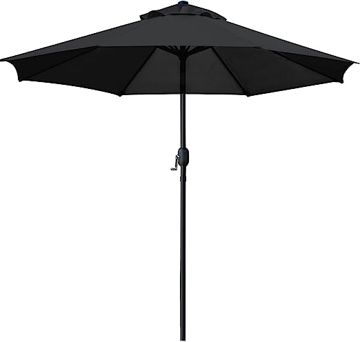 Sunnyglade 9 Inch Patio Umbrella Outdoor Table Umbrella with 8 Sturdy Ribs