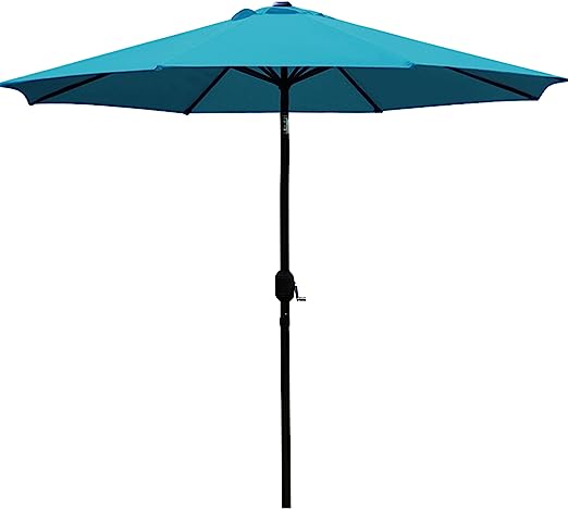Sunnyglade 9 Inch Patio Umbrella Outdoor Table Umbrella with 8 Sturdy Ribs