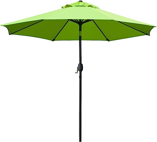 Sunnyglade 9 Inch Patio Umbrella Outdoor Table Umbrella with 8 Sturdy Ribs