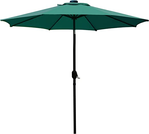 Sunnyglade 9 Inch Patio Umbrella Outdoor Table Umbrella with 8 Sturdy Ribs