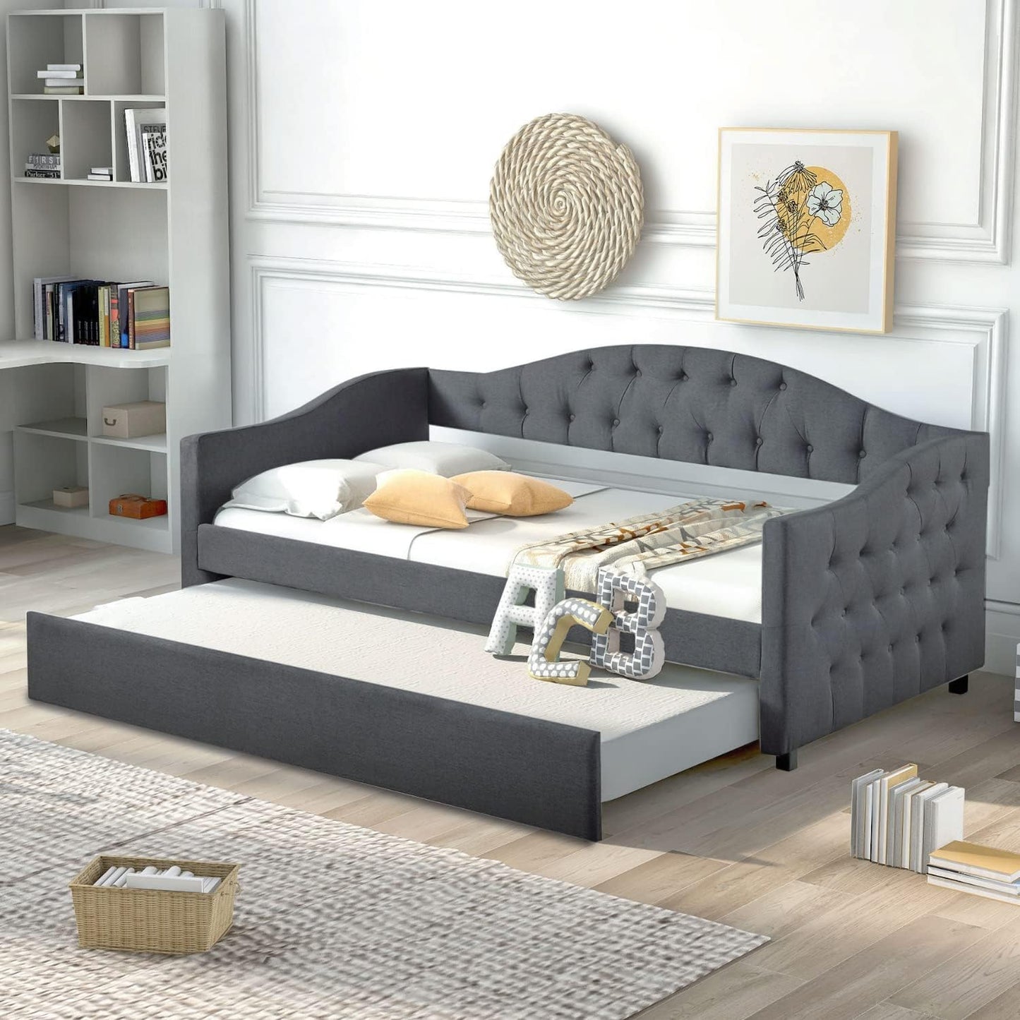 Twin Day Bed with Twin Size Trundle