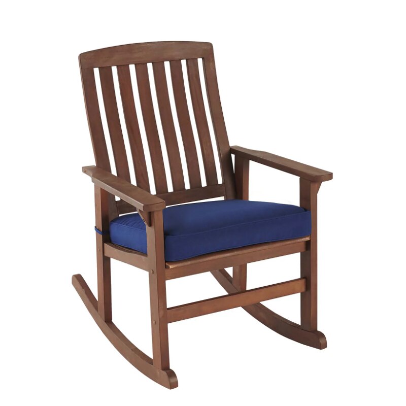 Wood Rocking Patio Brown Chair