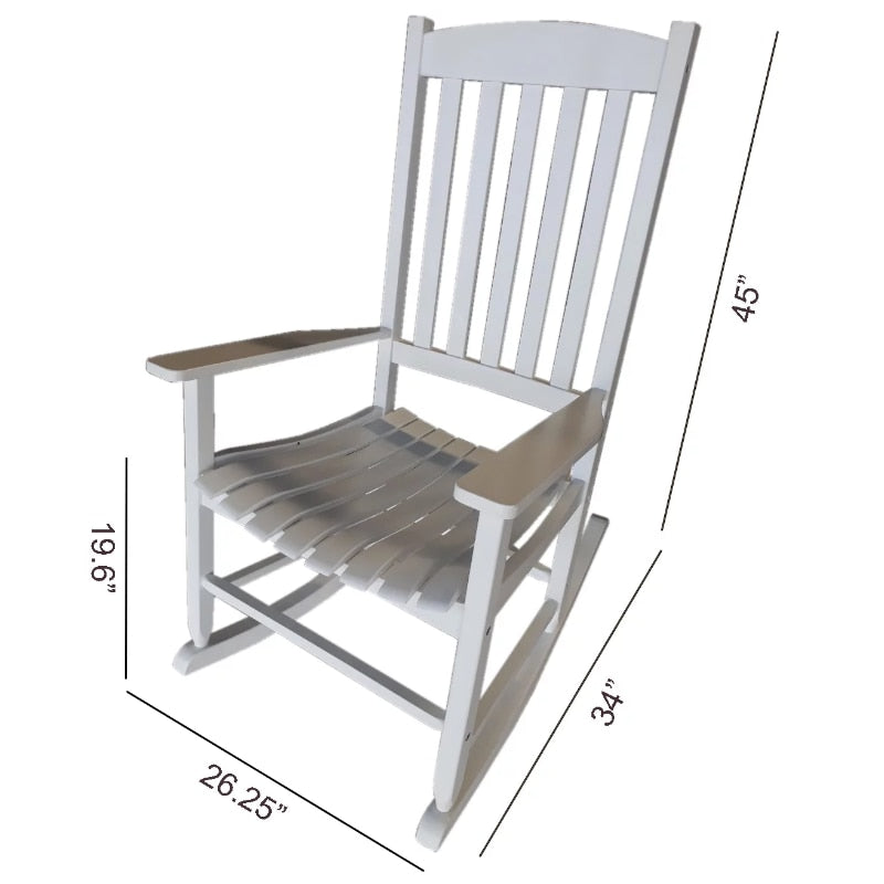 Outdoor Wood Porch Rocking Garden Chair