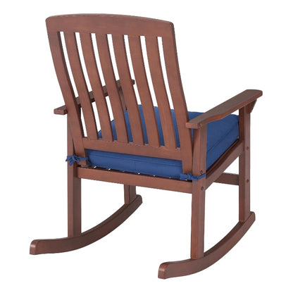 Wood Rocking Patio Brown Chair