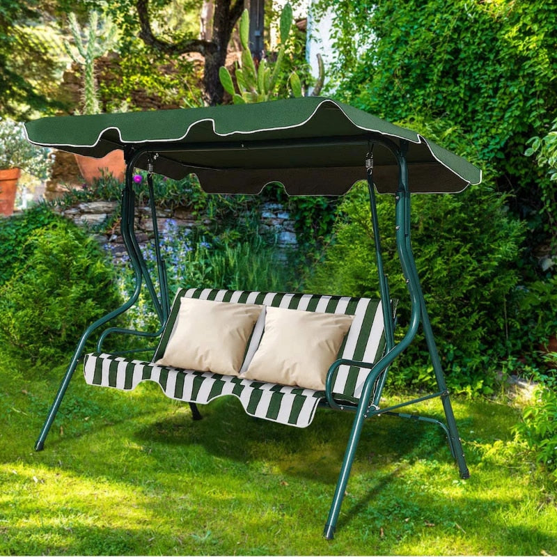 3 Person Outdoor Canopy Steel Porch