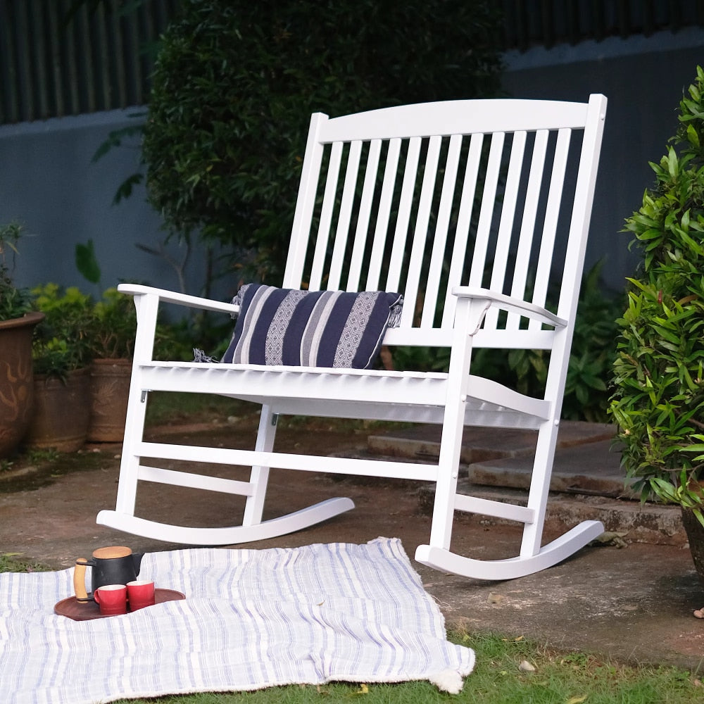 Outdoor Beach Double Rocking Chair