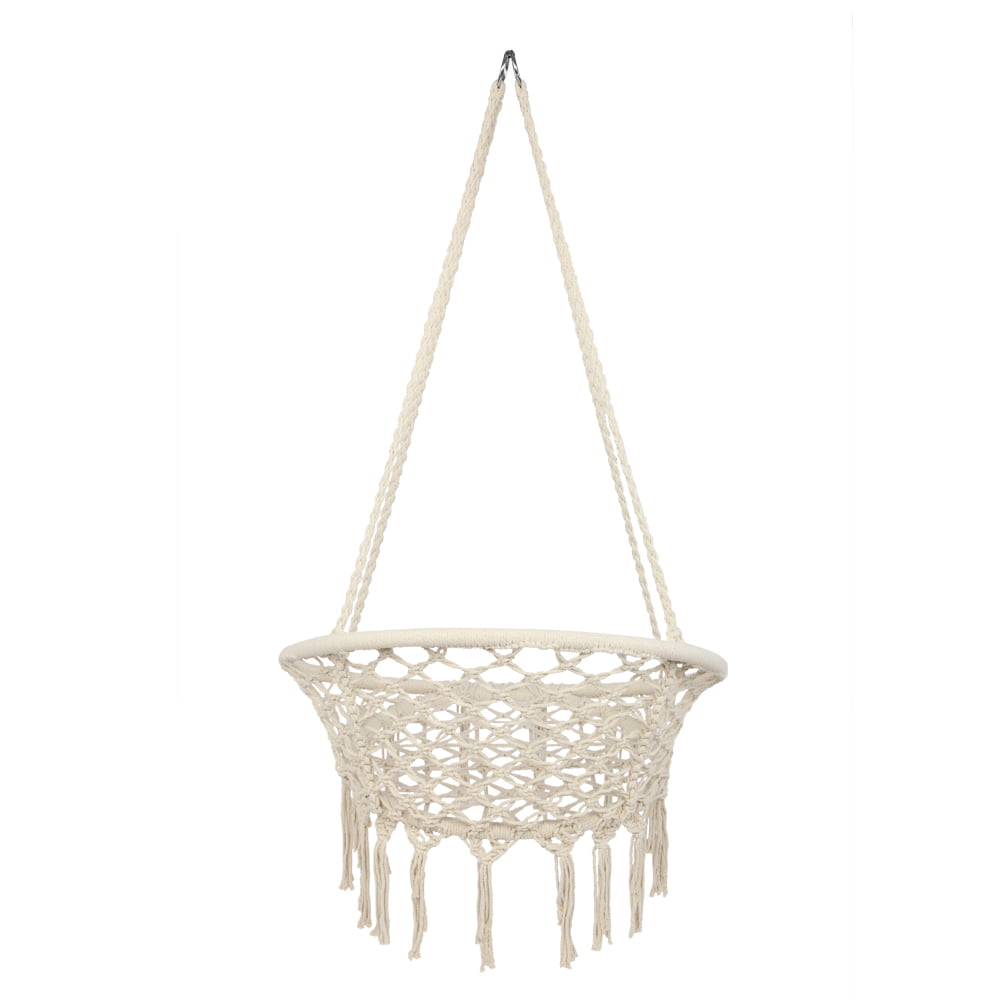 Boho Style Rattan Chair Hanging Hammock