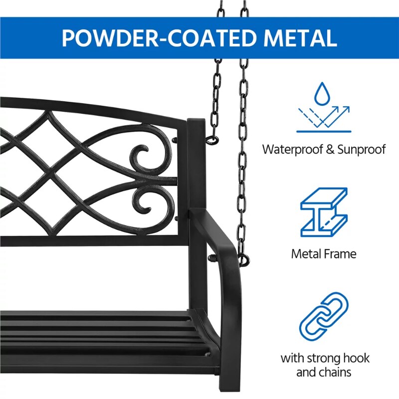 Hanging Swing Iron Porch for Outdoor