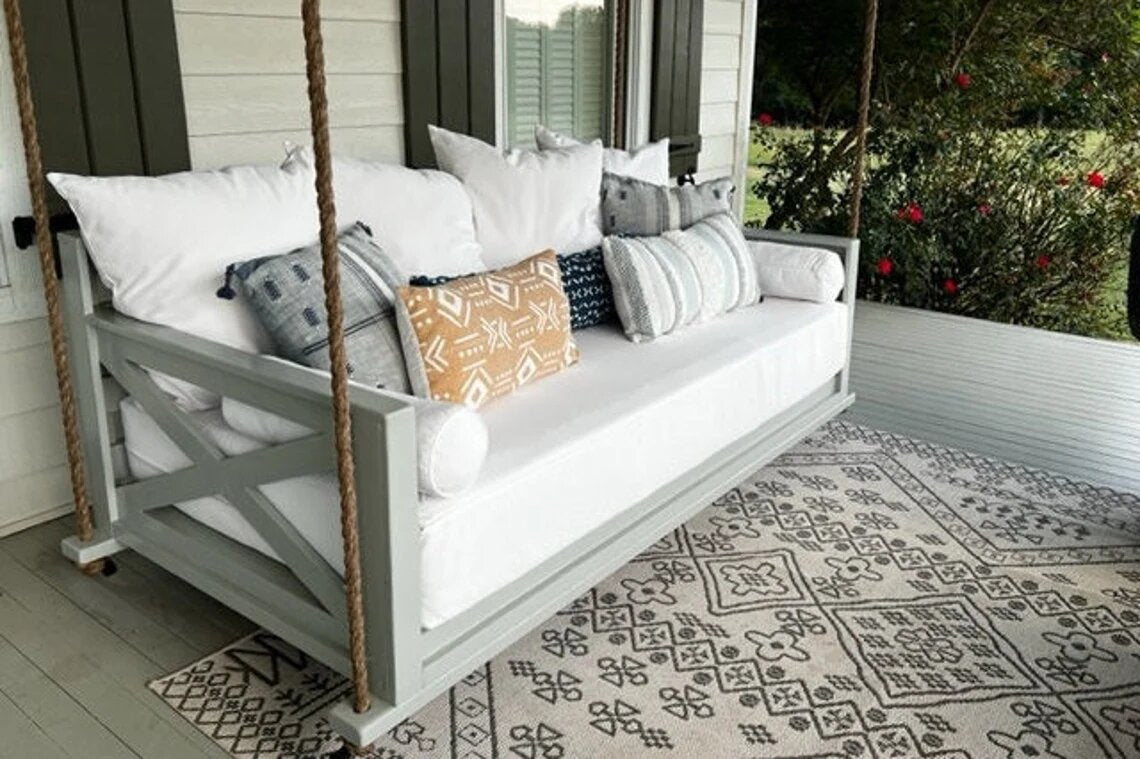 Farmhouse Bed Swings, Handcrafted Customized