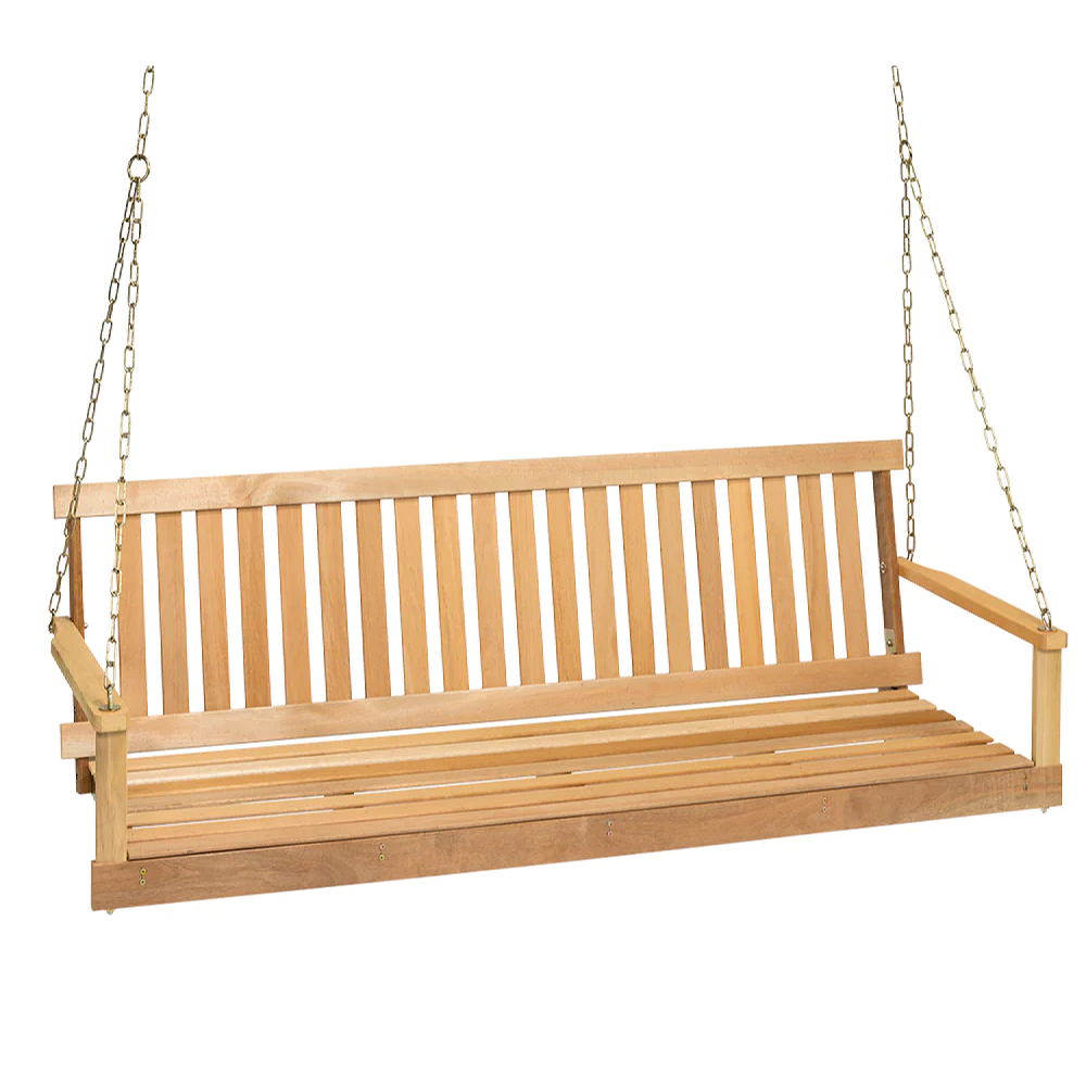 Amish Style Hardwood Porch Swing with Chains