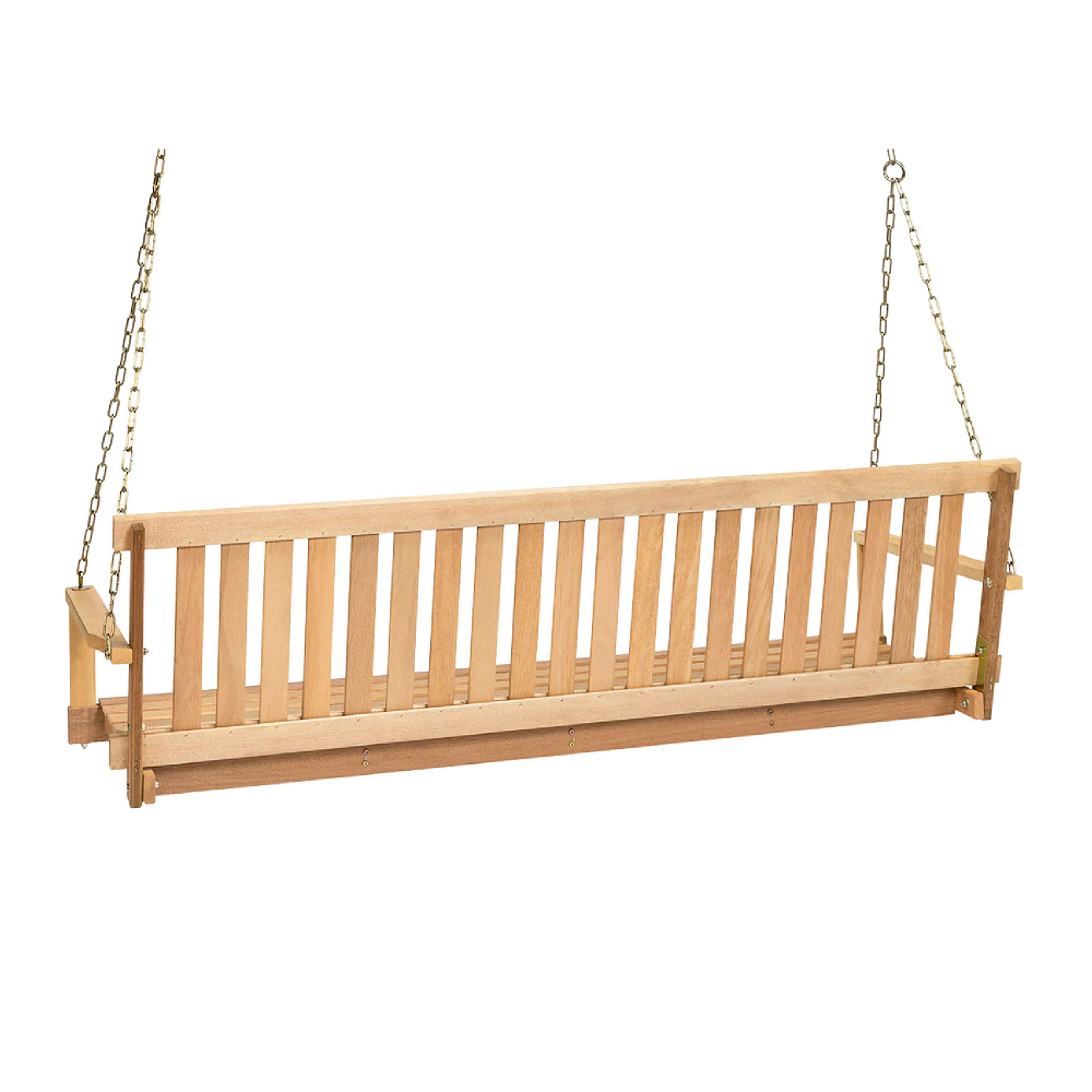 Amish Style Hardwood Porch Swing with Chains