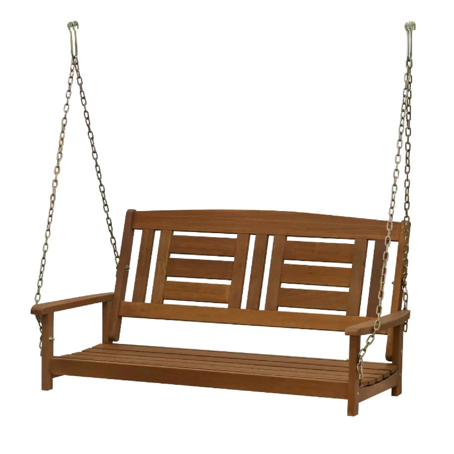 Hardwood Hanging Metal Porch Swing