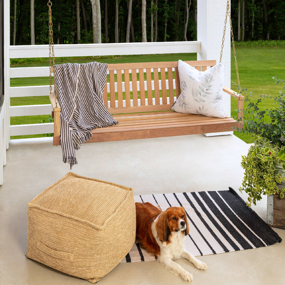 Amish Style Hardwood Porch Swing with Chains