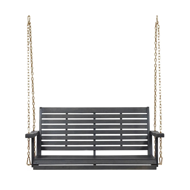 Noble House Ace Hanging Acacia wood Porch Swing